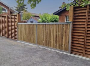 portail alu et bois